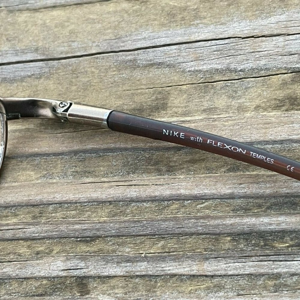 Nike Men Sunglasses/Eyeglasses Frame Bronze/Brown Tone 54[]18 135 Flexon Temples - Picture 8 of 12